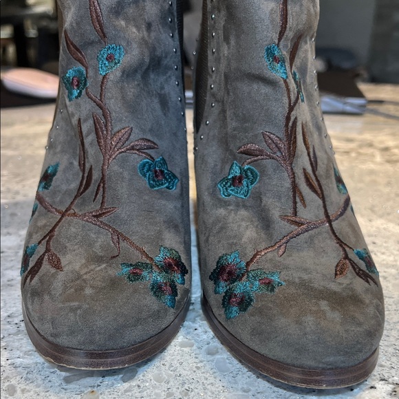 Crown Vintage Crown Vintage Dark Grey Gray Ankle Boots & Booties Size 9 - Picture 3 of 7